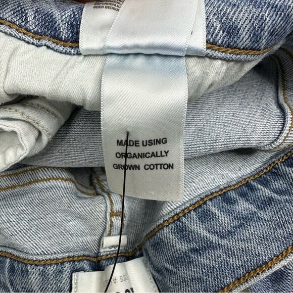 Agolde Women’s Nico Button-Fly Skinny‎ Luxury Raw Hem Blue Jeans W32-33/L26 - Picture 8 of 12